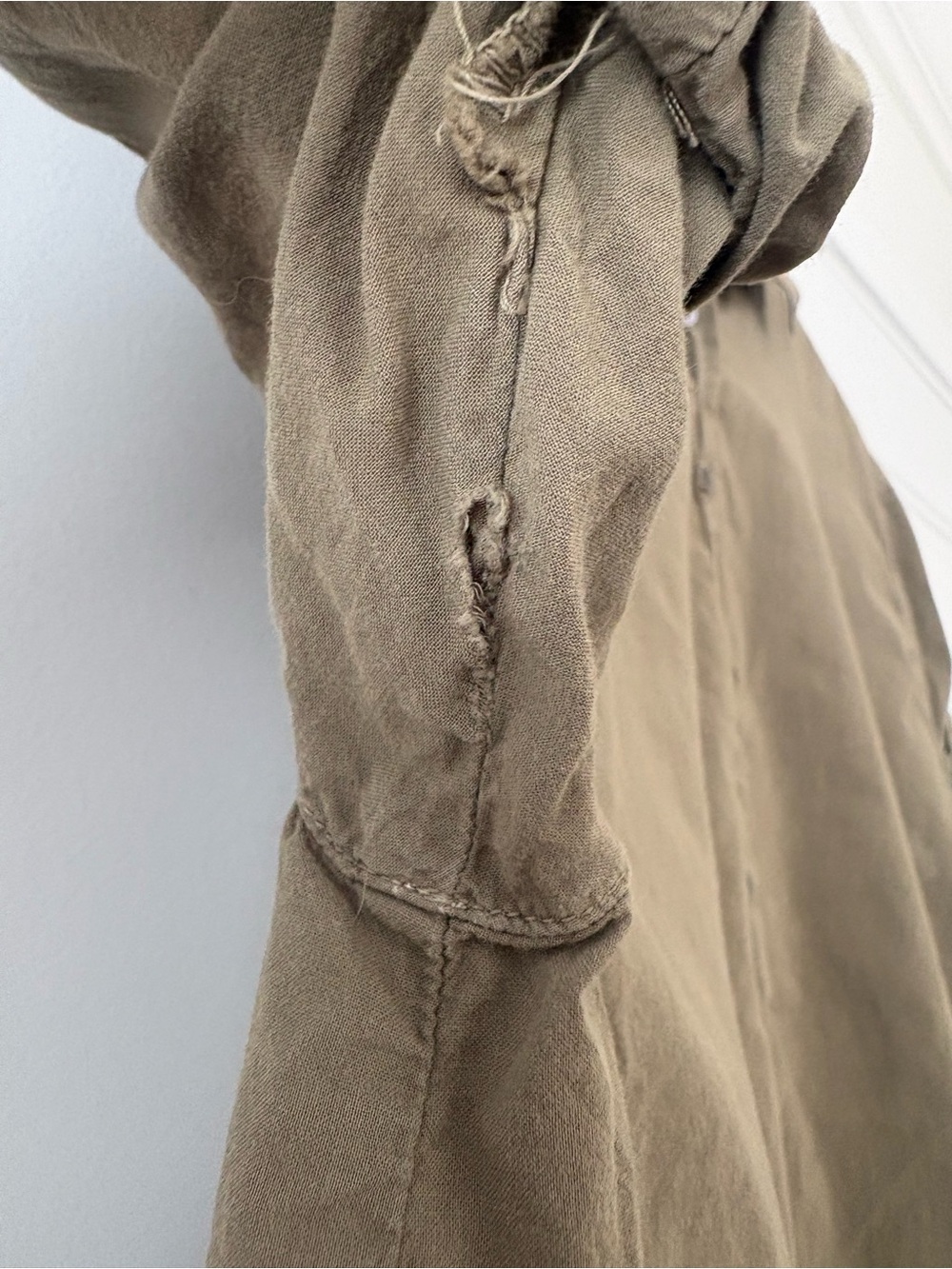 Xirena Olive Green Button-Down Shirt - Size XS - Picture 3 of 5